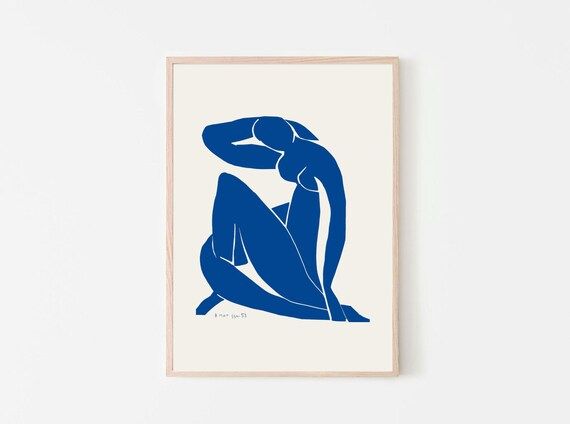 Henri Matisse Wall Art Blue Nude Ii Art Print Blue Nude – Etsy Italia Inside Blue Nude Wall Art (View 2 of 15)