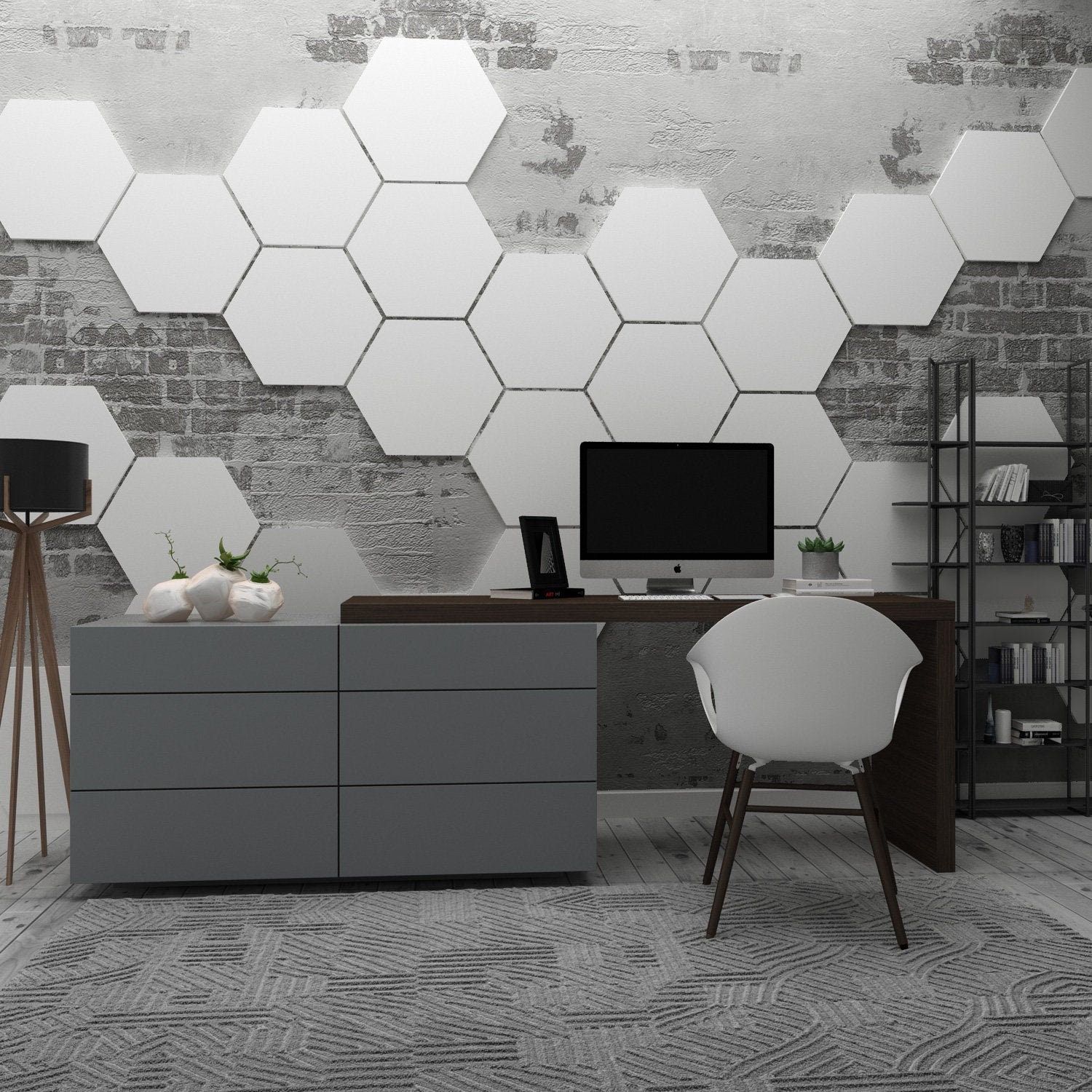 Honeycomb Decorative Wall Art 15 Hexagons Per Pack Hexagon – Etsy Uk For Hexagons Wall Art (View 10 of 15)