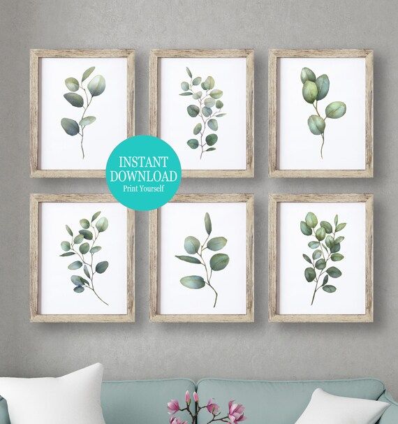Impression Botanique Eucalyptus Leaf Wall Art Impression – Etsy France With Regard To Eucalyptus Leaves Wall Art (View 3 of 15)