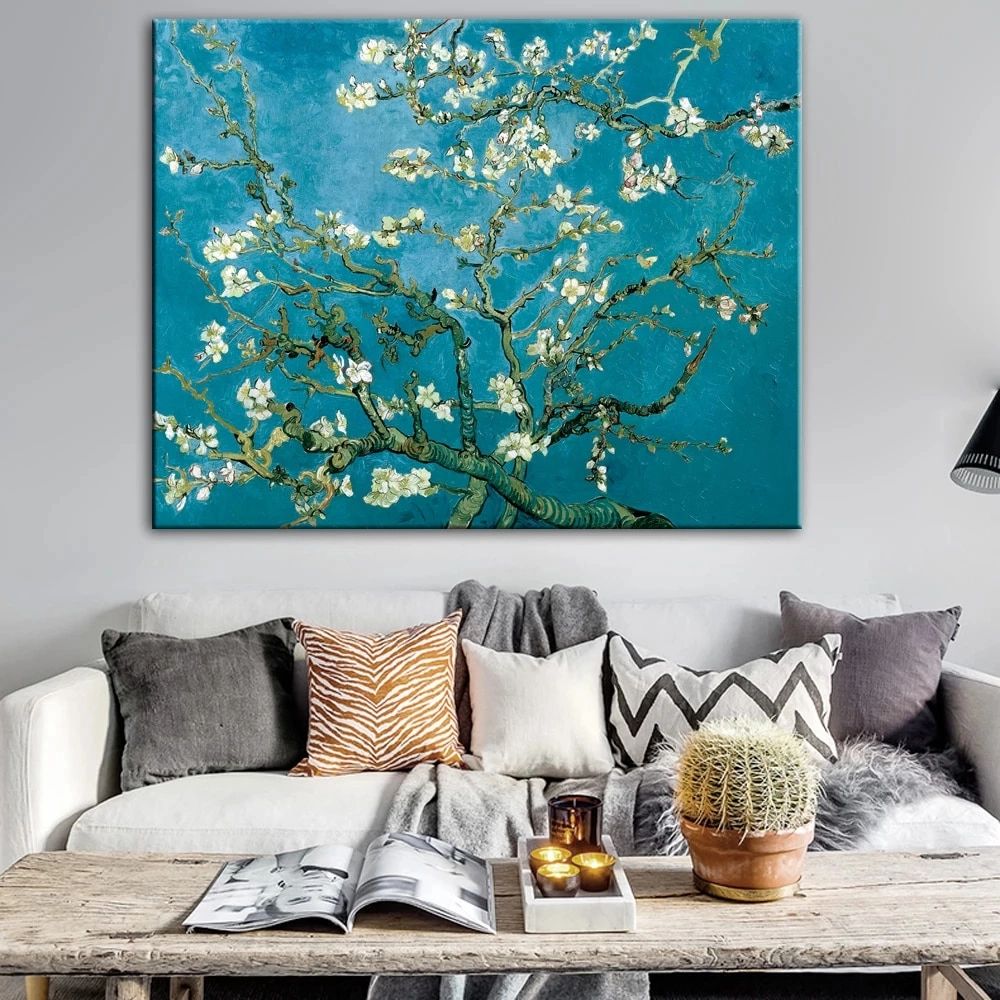 Impressionist Almond Blossom Wall Art Canvas Prints Van Gogh Famous Canvas  Art Paintings Reproductions For Living Room Cuadros – Painting &  Calligraphy – Aliexpress For Almond Blossoms Wall Art (View 15 of 15)
