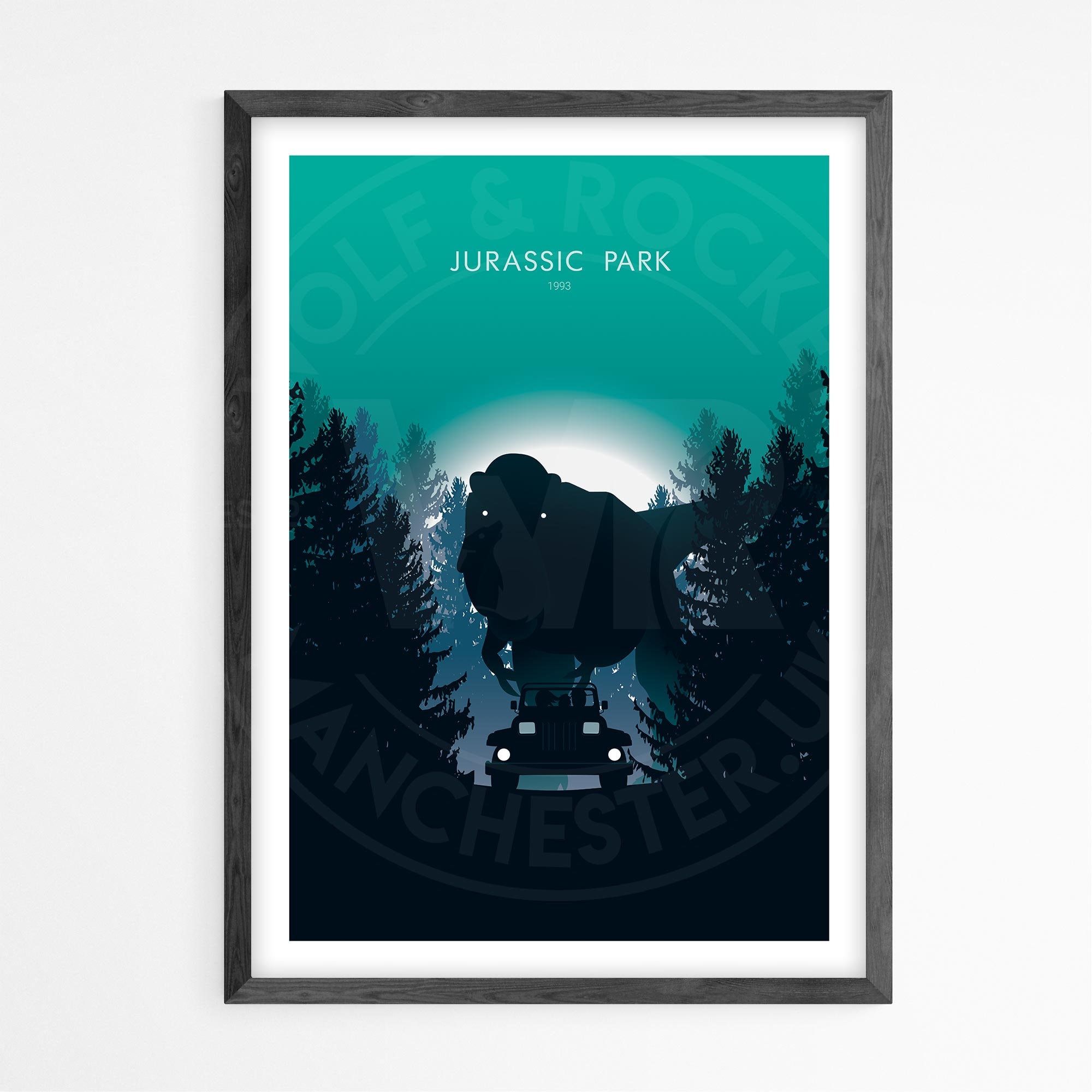 Jurassic Park Movie Poster Print Wall Art Minimalist Poster – Etsy With Regard To Poster Print Wall Art (View 11 of 15)