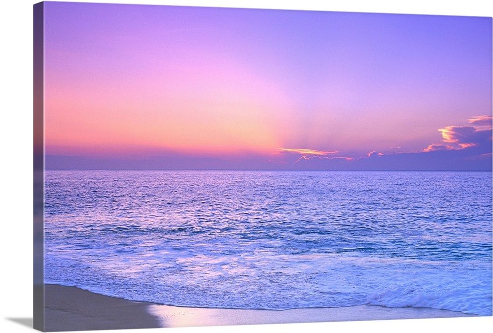 Lavender Sky With Hues Of Pink And Yellow Wall Art, Canvas Prints, Framed  Prints, Wall Peels | Great Big Canvas Inside Ocean Hue Wall Art (View 8 of 15)