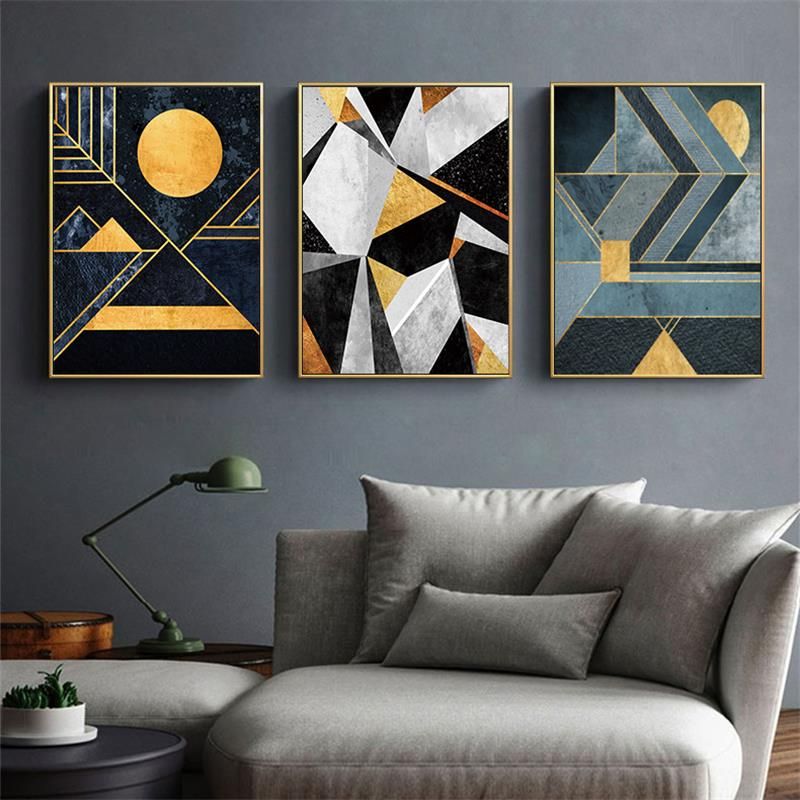 Luxury Geometric Pattern Canvas Wall Art Print Nordic Poster Abstract  Painting Decorative Picture Modern Living Room Decoration – Painting &  Calligraphy – Aliexpress Intended For Modern Pattern Wall Art (View 5 of 15)