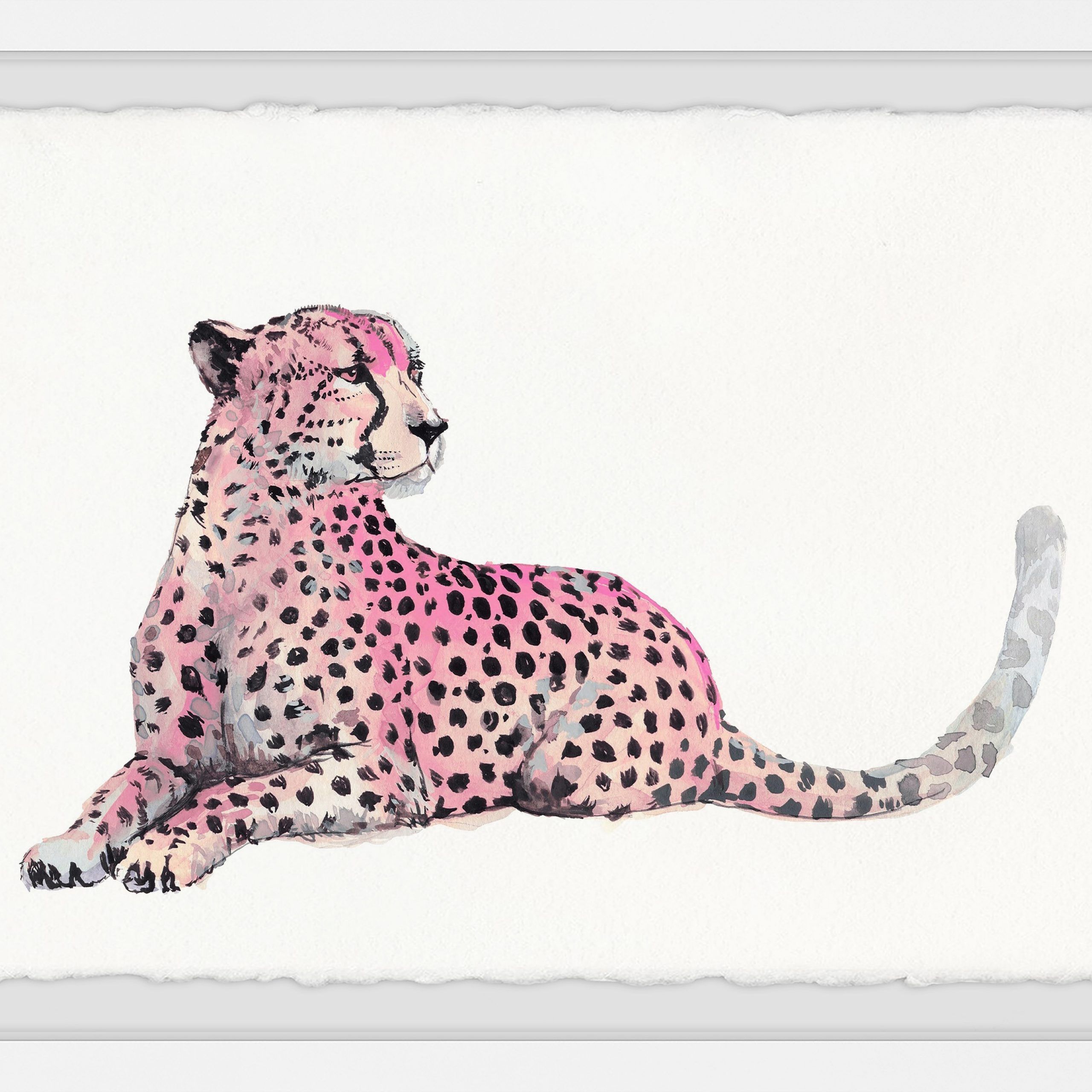 Marmont Hill Pink Cheetah Framed Wall Art – Walmart In Cheetah Wall Art (View 14 of 15)