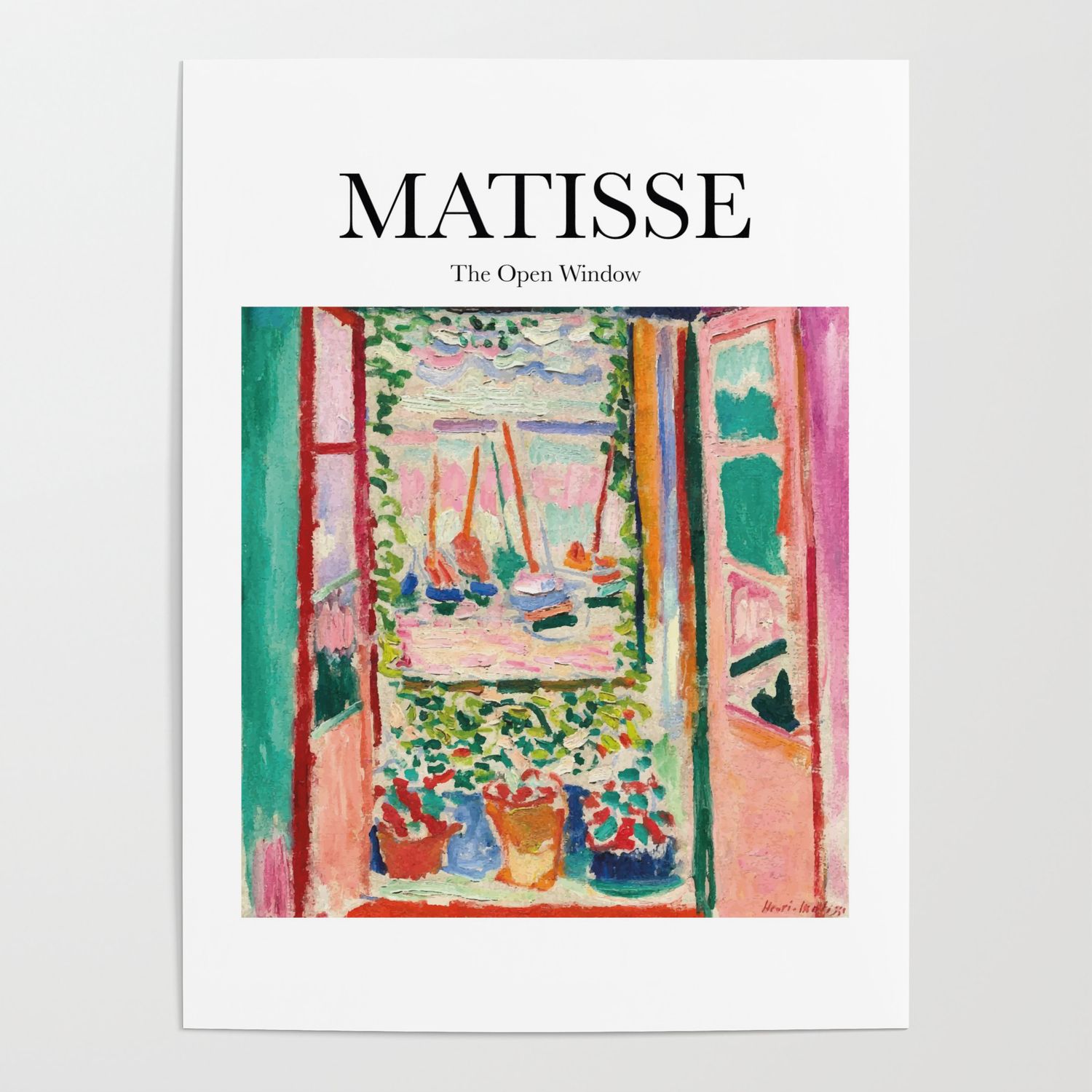 Matisse – The Open Window Posterartily | Society6 Intended For The Open Window Wall Art (View 9 of 15)