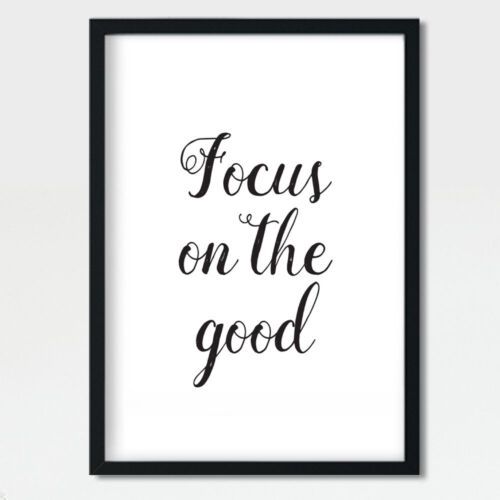 Motivational Quotes Poster Inspirational Print Wall Art Home Frame Focus On  Good | Ebay With Motivational Quote Wall Art (View 4 of 15)