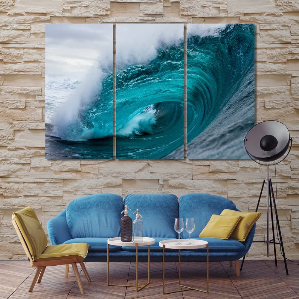 Ocean Waves Canvas Prints Art, Big Wave Wall Decor And Home Accents – Arts  Decor Regarding Waves Wall Art (View 10 of 15)