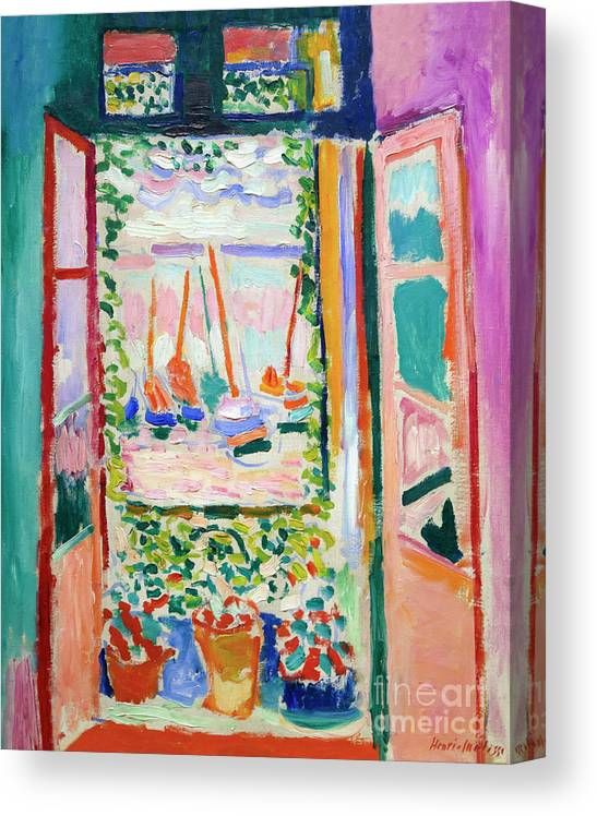 Open Window, Collioure, 1905 Canvas Print / Canvas Arthenri Matisse –  Fine Art America Inside The Open Window Wall Art (View 10 of 15)