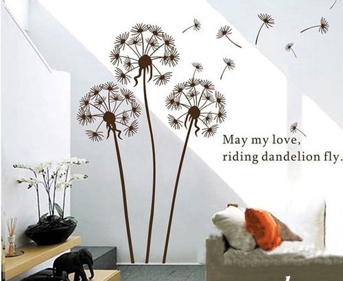 Pin On Living Room Removable Wall Stickers Inside Flying Dandelion Wall Art (View 13 of 15)
