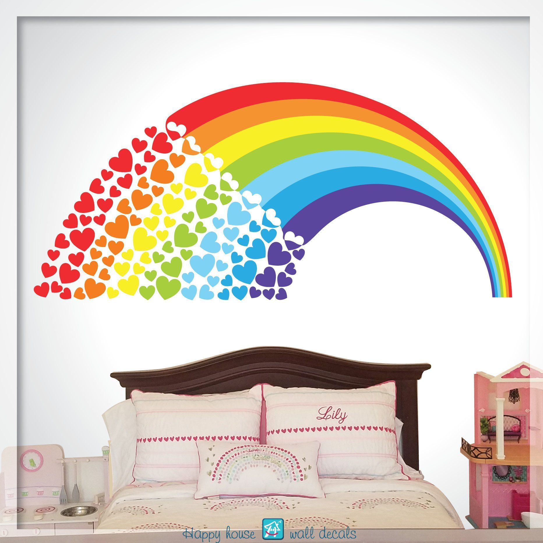 Pin On Wall Decals On Etsy Inside Rainbow Wall Art (View 15 of 15)