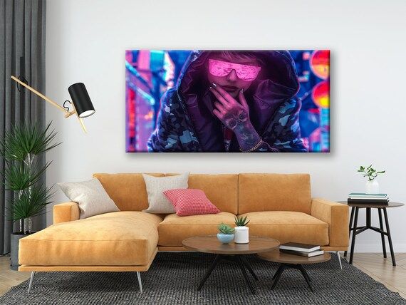 Pink Disco Girl Light Up Canvas Lighted Wall Art Decor – Etsy Inside Disco Girl Wall Art (View 2 of 15)