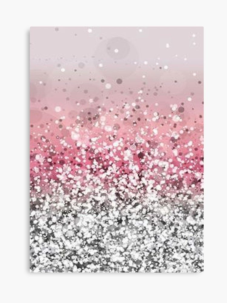 Pink Glitter Sparkle! Canvas Printsunnysketches | Glitter Wall Art, Diy Canvas  Art Easy, Abstract Art Inspiration Throughout Glitter Pink Wall Art (View 1 of 15)