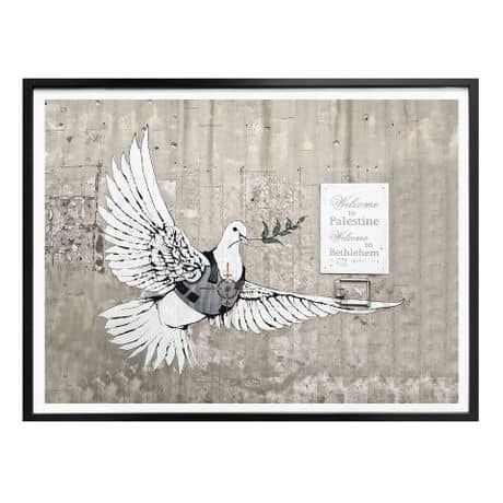 Poster Banksy – Le Pigeon De La Paix | Wall Art (View 4 of 15)