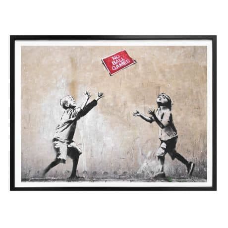 Poster Banksy – No Ball Games | Wall Art (View 7 of 15)
