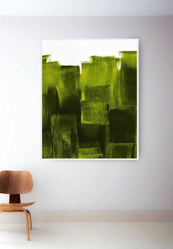 Printable Green Painting, Olive Green Print, Sage Green Painting Print,  Light Green Wall Art, Printable Abstrac… | Minimal Painting, Green Paintings,  Green Wall Art Regarding Olive Green Wall Art (View 14 of 15)