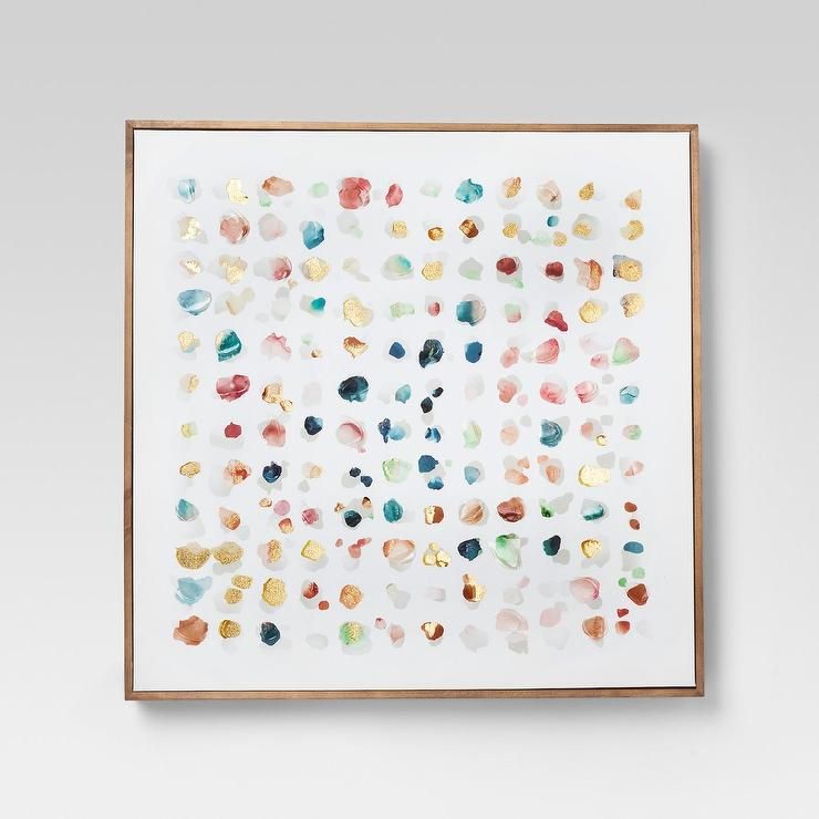 Project 62 Multicolored Abstract Watercolor Dots Wall Art In Dots Wall Art (View 8 of 15)