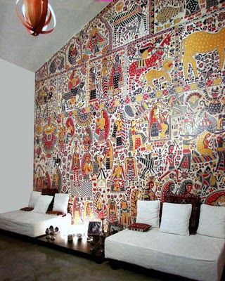 Rang Decor {interior Ideas Predominantly Indian}: Art & Crafts Of India #5:  Mad | Indian Interior Design, Indian Wall Art, Indian Interiors In Indian Wall Art (View 14 of 15)