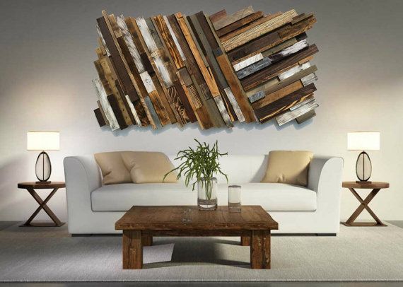 Reclaimed Wood Wall Art Free Shipping Rustic Art Abstract – Etsy | Wood  Pallet Wall Art, Pallet Wall Art, Wood Pallet Wall Intended For Abstract Wood Wall Art (View 1 of 15)