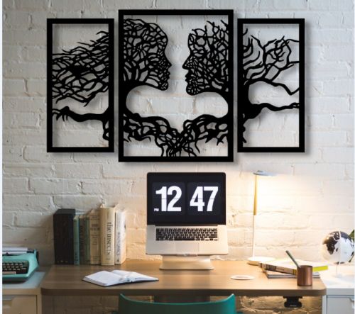 Roots Of Tree Of Woman And Man Life Wooden Wall Art Decoration Gift Modern  Style | Ebay Throughout Roots Wood Wall Art (View 10 of 15)