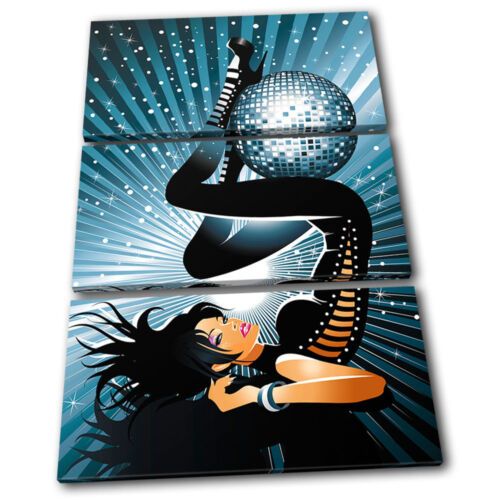 Sexy Disco Girl Dj Club Treble Canvas Wall Art Picture Print Va | Ebay In Disco Girl Wall Art (View 10 of 15)