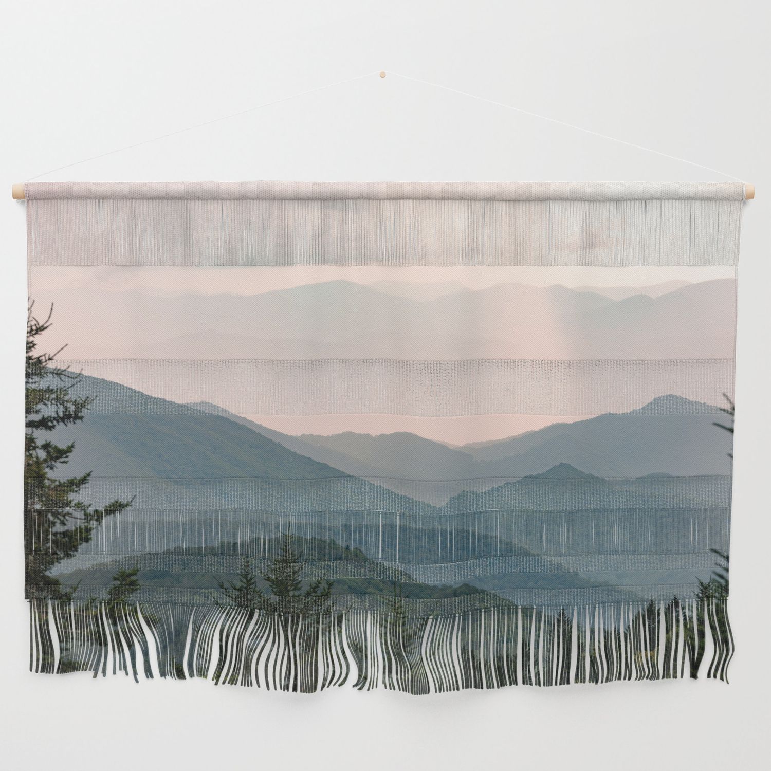 Smoky Mountain Pastel Sunset Wall Hangingnature Magick Cascadia  Collection | Society6 Intended For Smoky Mountain Wall Art (View 12 of 15)