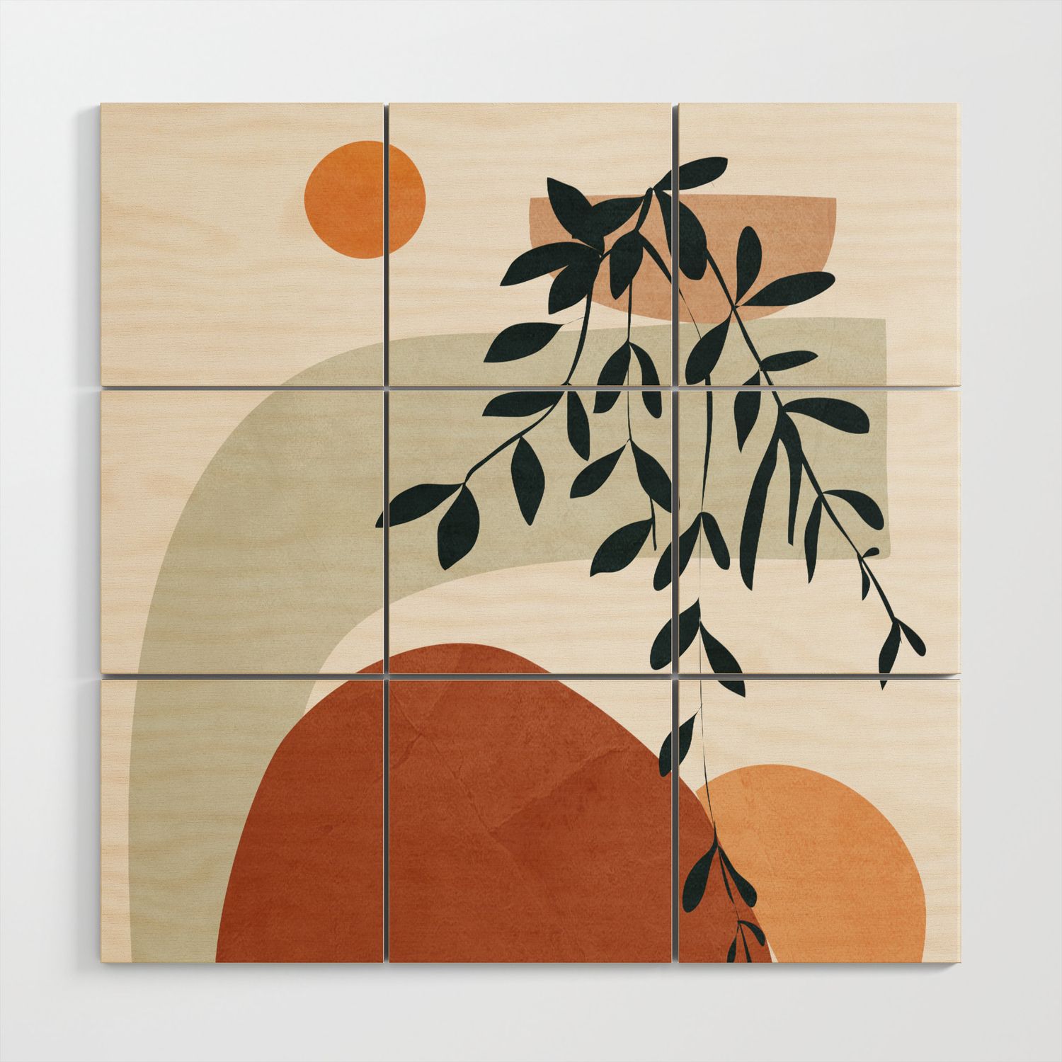 Soft Shapes I Wood Wall Artcity Art | Society6 Within Soft Shapes Wall Art (View 6 of 15)