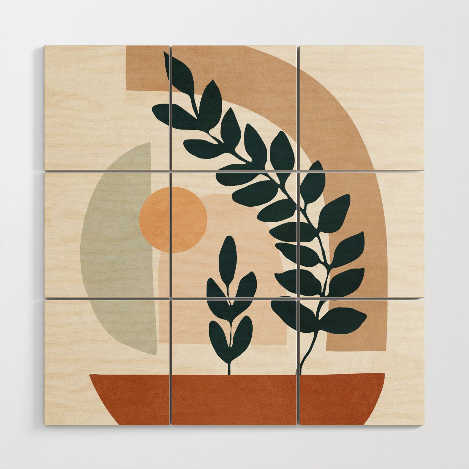 Soft Shapes Iii Wood Wall Artcity Art | Society6 Within Soft Shapes Wall Art (View 14 of 15)