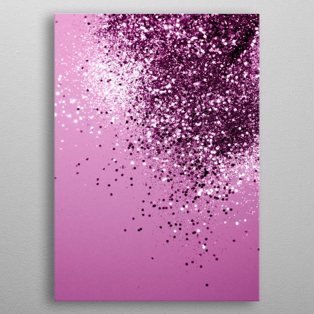 Sparkling Pink Glitter 1' Posteranita's & Bella's Art | Displate | Glitter  Wall Art, Canvas Painting Diy, Diy Canvas Art Inside Glitter Pink Wall Art (View 6 of 15)