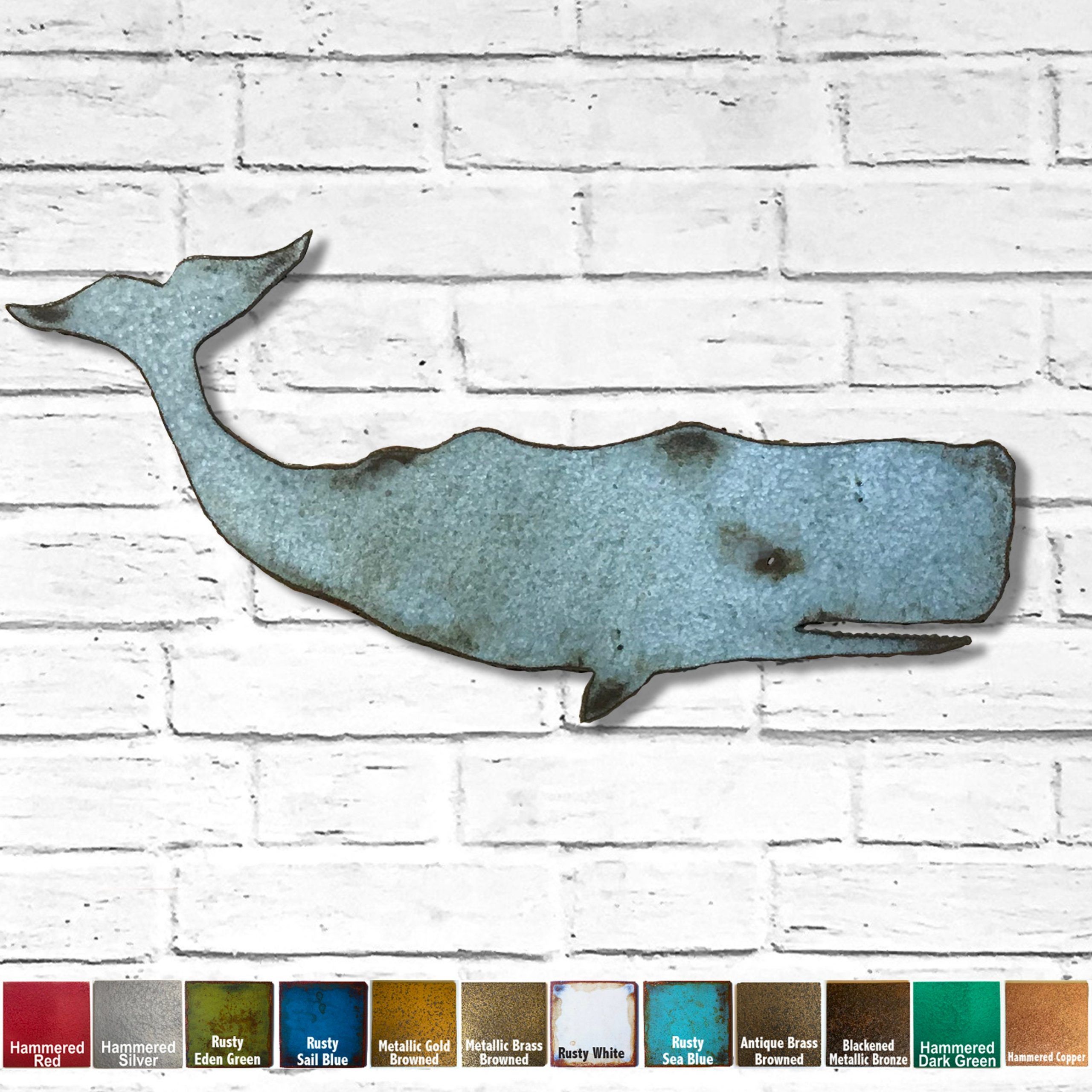 Sperm Whale Metal Wall Art Home Decor Handmade Choose – Etsy Italia In Whale Wall Art (View 2 of 15)