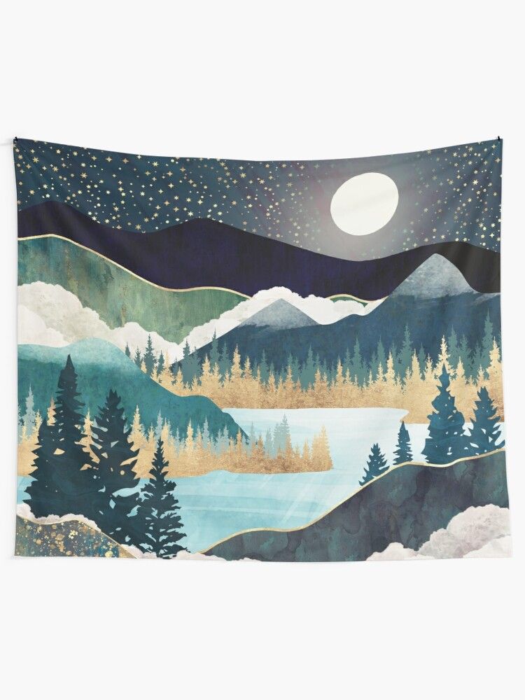 Star Lake" Tapestry For Salespacefrogdesign | Redbubble For Star Lake Wall Art (View 8 of 15)