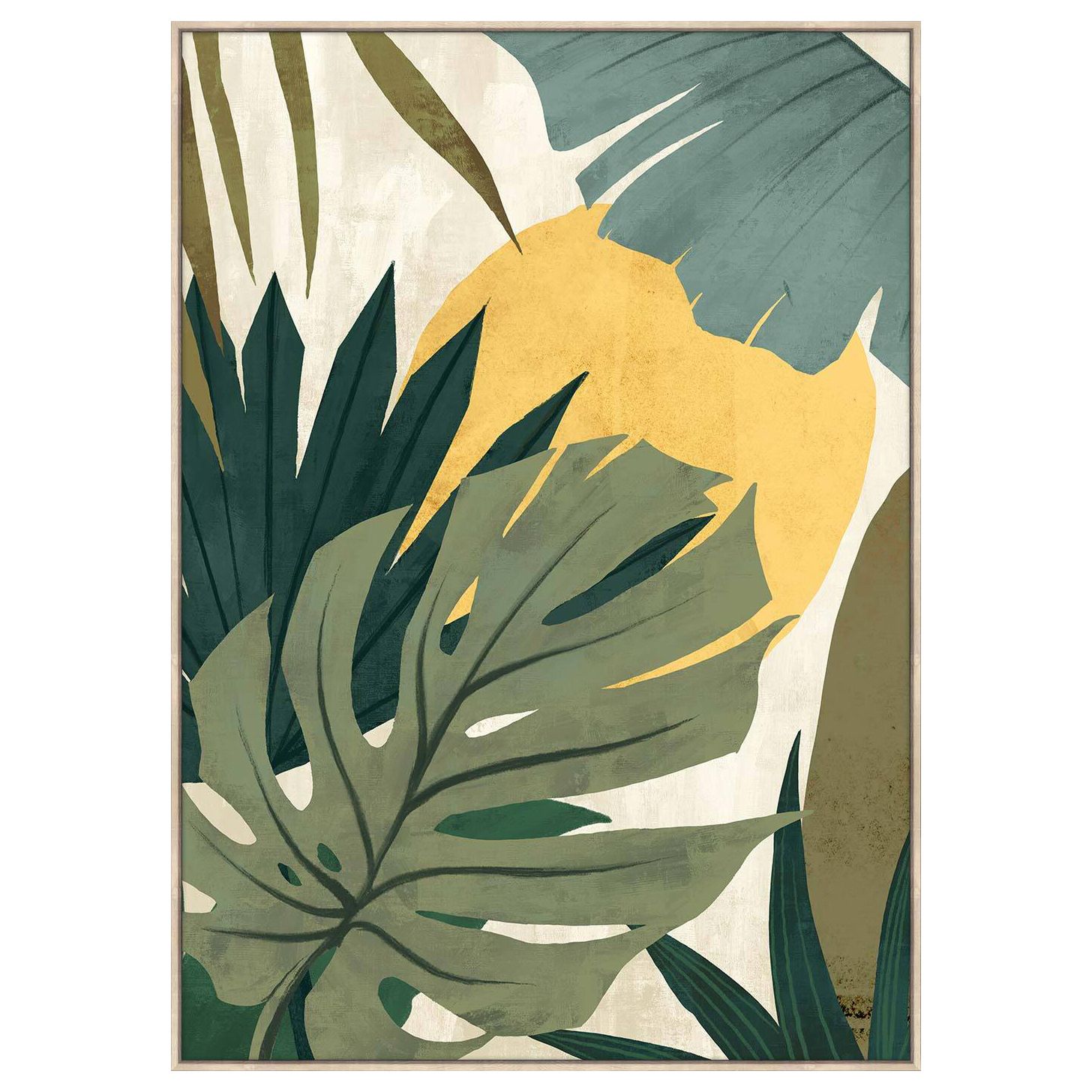 Sunday Homewares Tropical Evening Framed Canvas Wall Art | Temple & Webster Intended For Tropical Evening Wall Art (View 2 of 15)