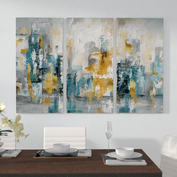 Teal And Gold Wall Art | Wayfair Pertaining To Gold And Teal Wood Wall Art (View 14 of 15)