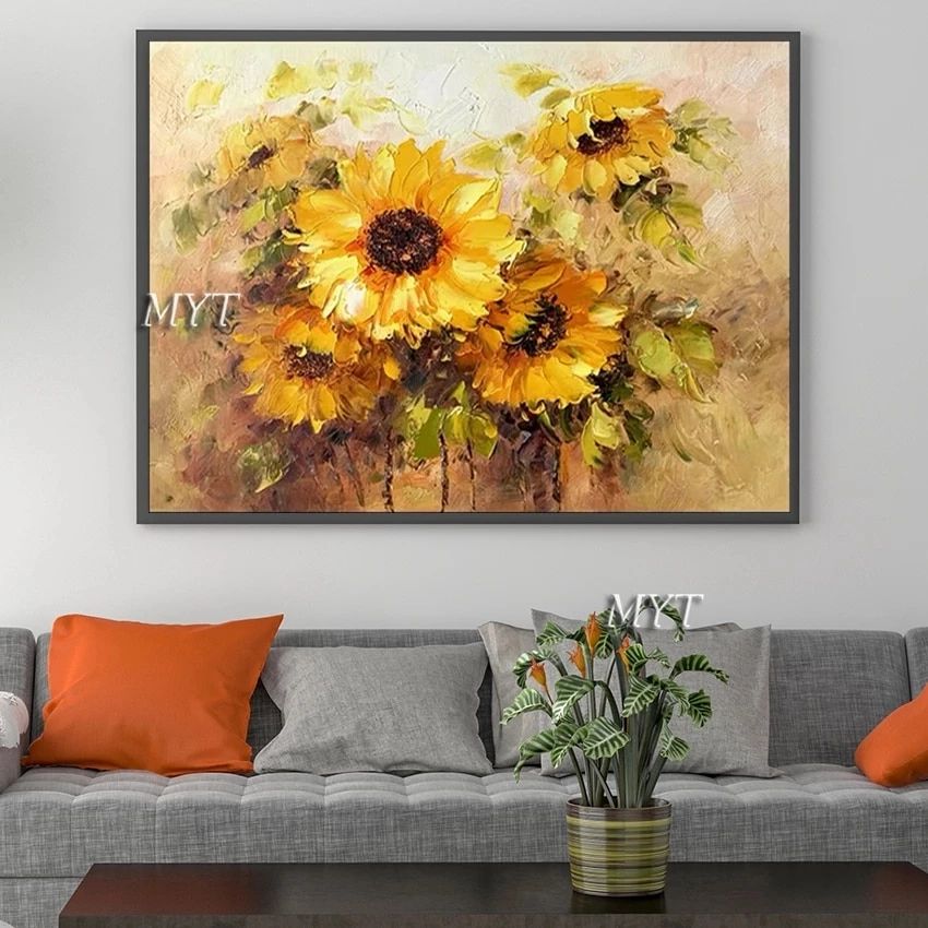 Texture Thick Vase Flower Handmade Oil Painting Canvas Wall Art Oil  Paintings Canvas Knife Art Home Decoration Wall Pictures|painting &  Calligraphy| – Aliexpress Regarding Oil Painting Wall Art (View 3 of 15)