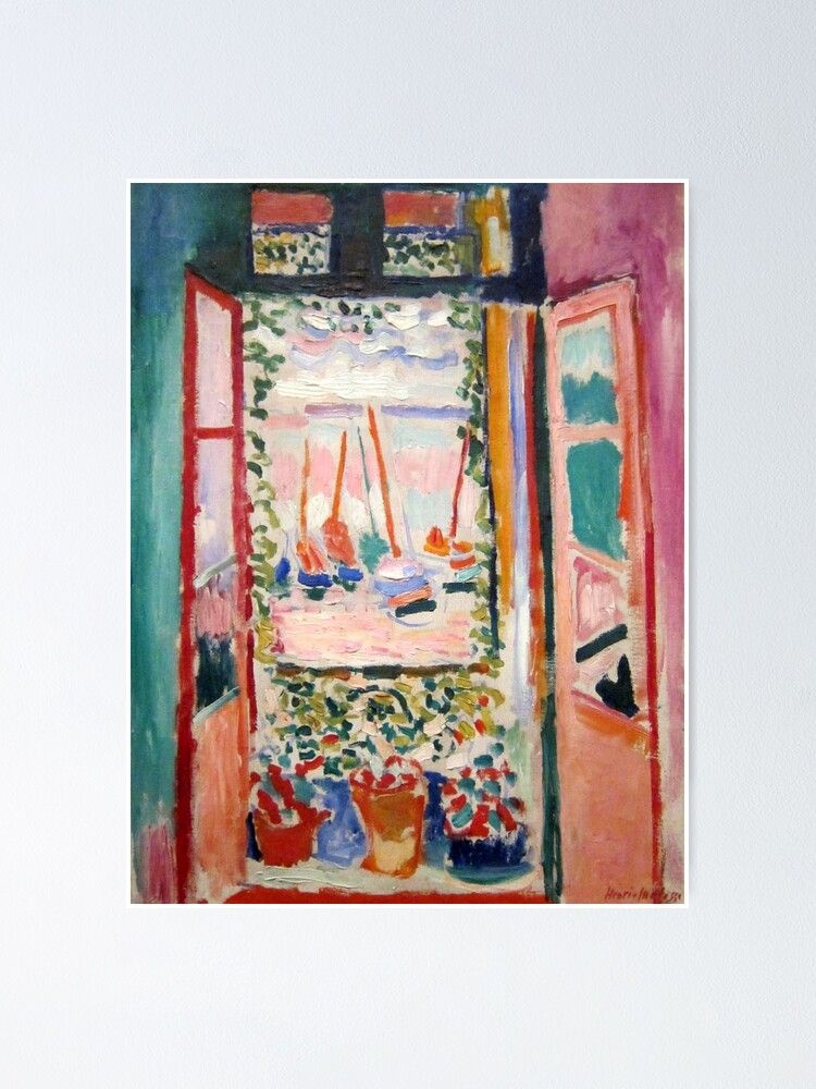 The Open Window  Henri Matisse" Poster For Salelexbauer | Redbubble Regarding The Open Window Wall Art (View 5 of 15)