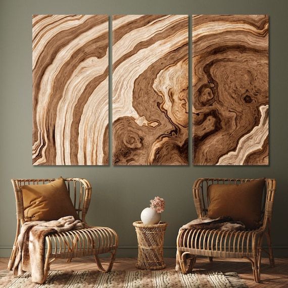 Tree Roots Abstract Wood Art Print Wooden Pattern Wavy Age – Etsy Singapore With Roots Wood Wall Art (View 1 of 15)