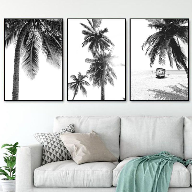 Tropical Landscape Poster Black White Minimalist Wall Picture Beach Canvas  Painting Nordic Palm Tree Print Art Home Decor – Buy Black And White Wall  Art,beach Canvas Painting,nordic Art Product On Alibaba Inside Tropical Landscape Wall Art (View 8 of 15)