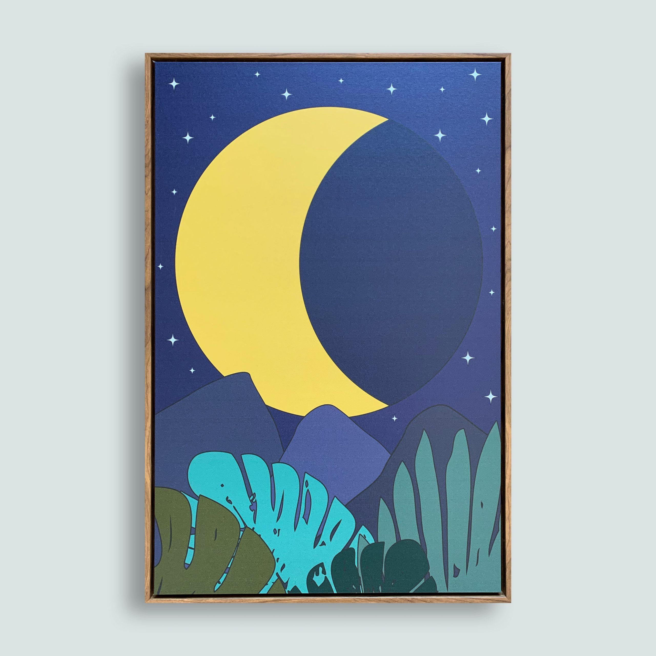 Tropical Night Moon Wall Art – Wonderful Whirl With Regard To Tropical Evening Wall Art (View 6 of 15)