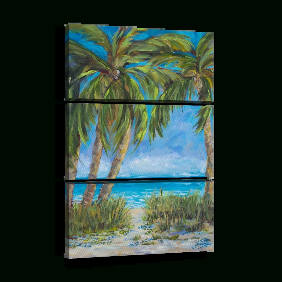 Tropical Paradise Wall Art | Painting |julie Derice Inside Tropical Paradise Wall Art (View 1 of 15)