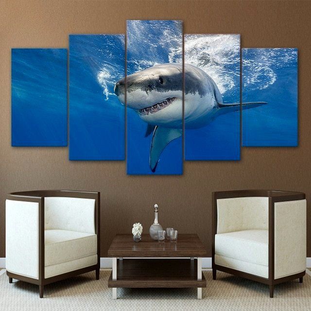 Underwater Shark Wall Art Hd | Get Best Price At Addyzeal With Underwater Wall Art (View 10 of 15)