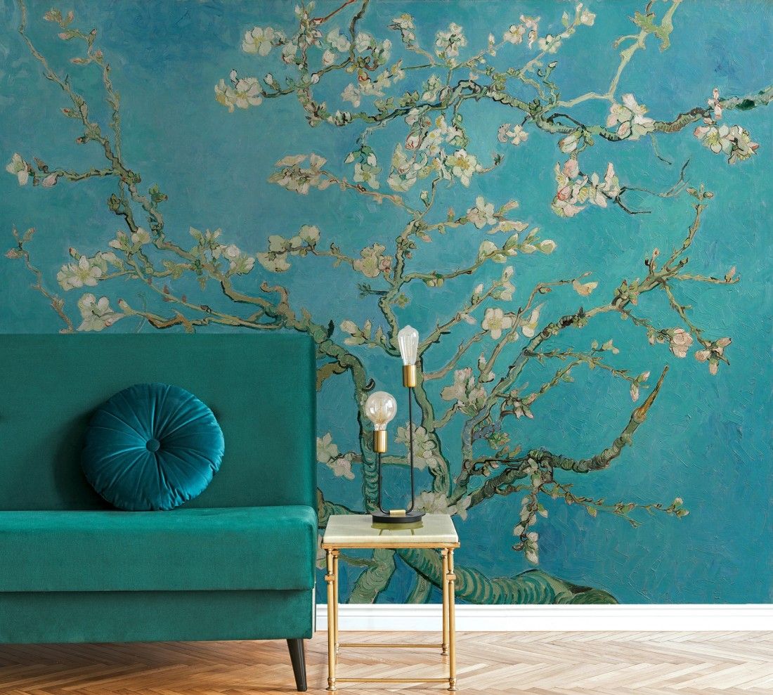 Van Gogh Almond Blossom Wallpaper Mural – Wallpaper • Wallmur® Throughout Almond Blossoms Wall Art (View 9 of 15)