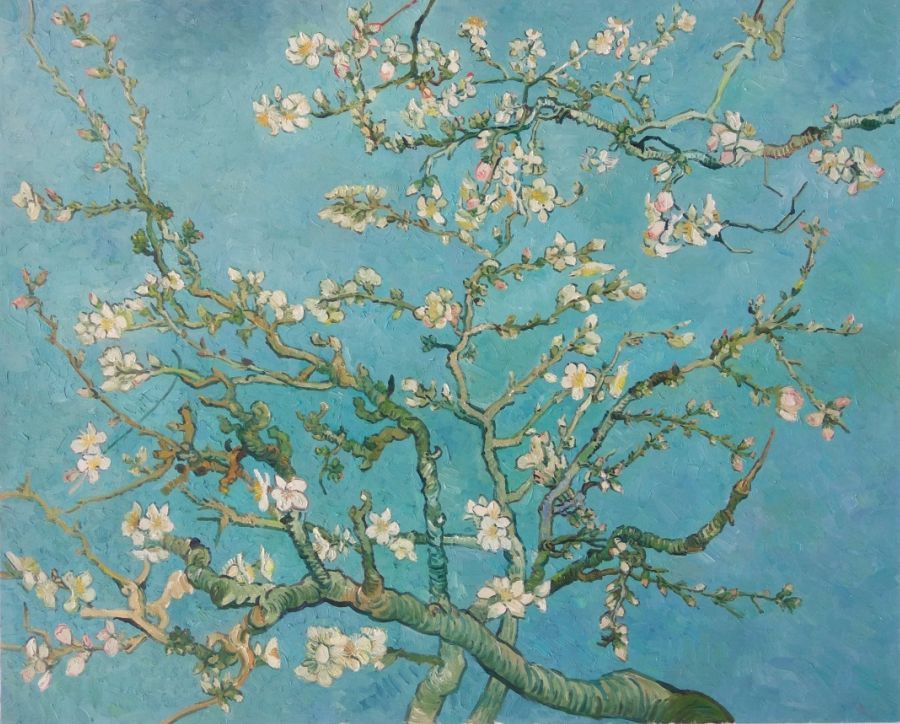 Van Gogh Best Painting: Blossoming Almond Tree | Van Gogh Studio Inside Almond Blossoms Wall Art (View 4 of 15)