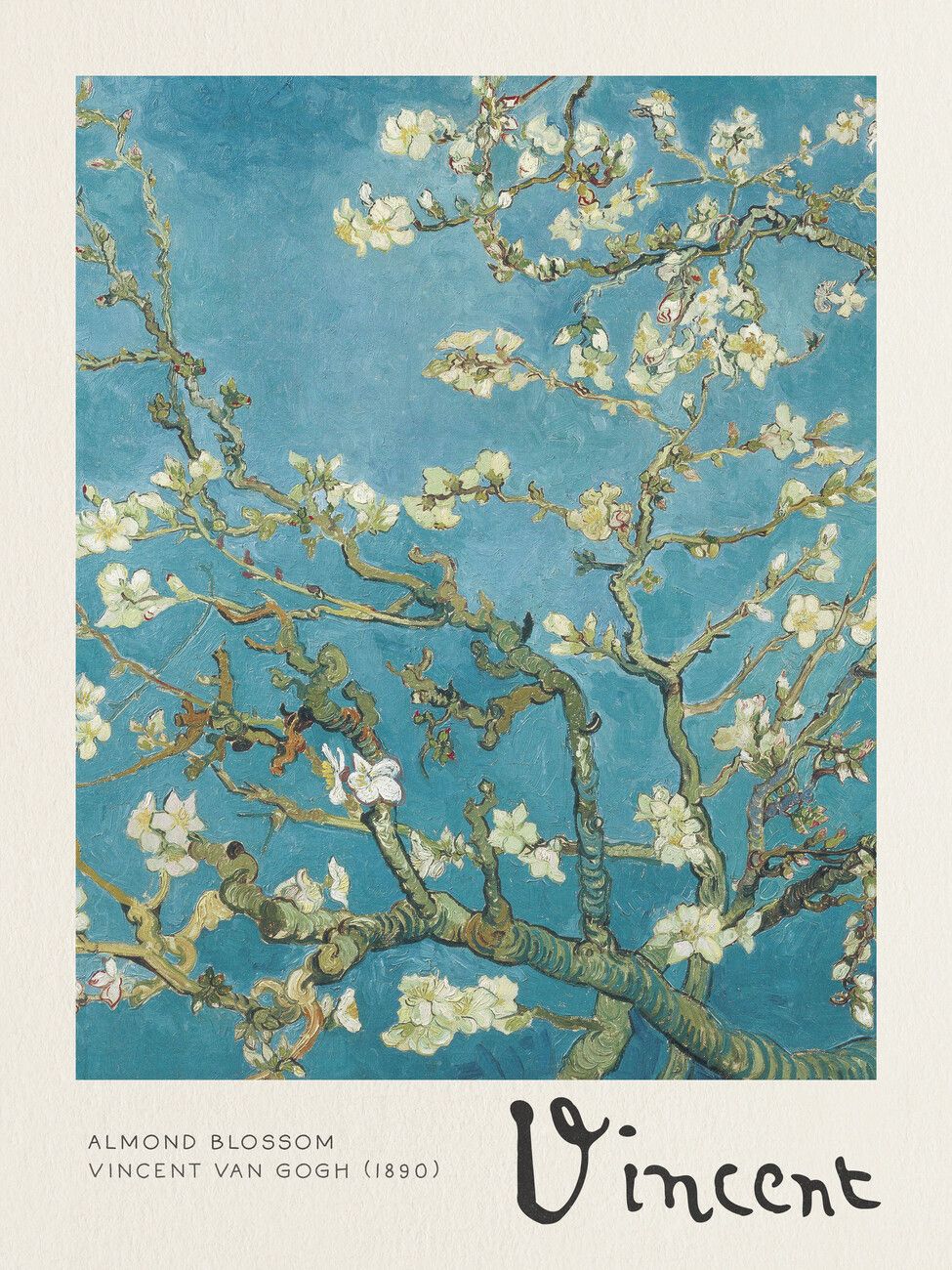 Wall Art Print | Almond Blossom – Vincent Van Gogh | Europosters With Almond Blossoms Wall Art (View 5 of 15)