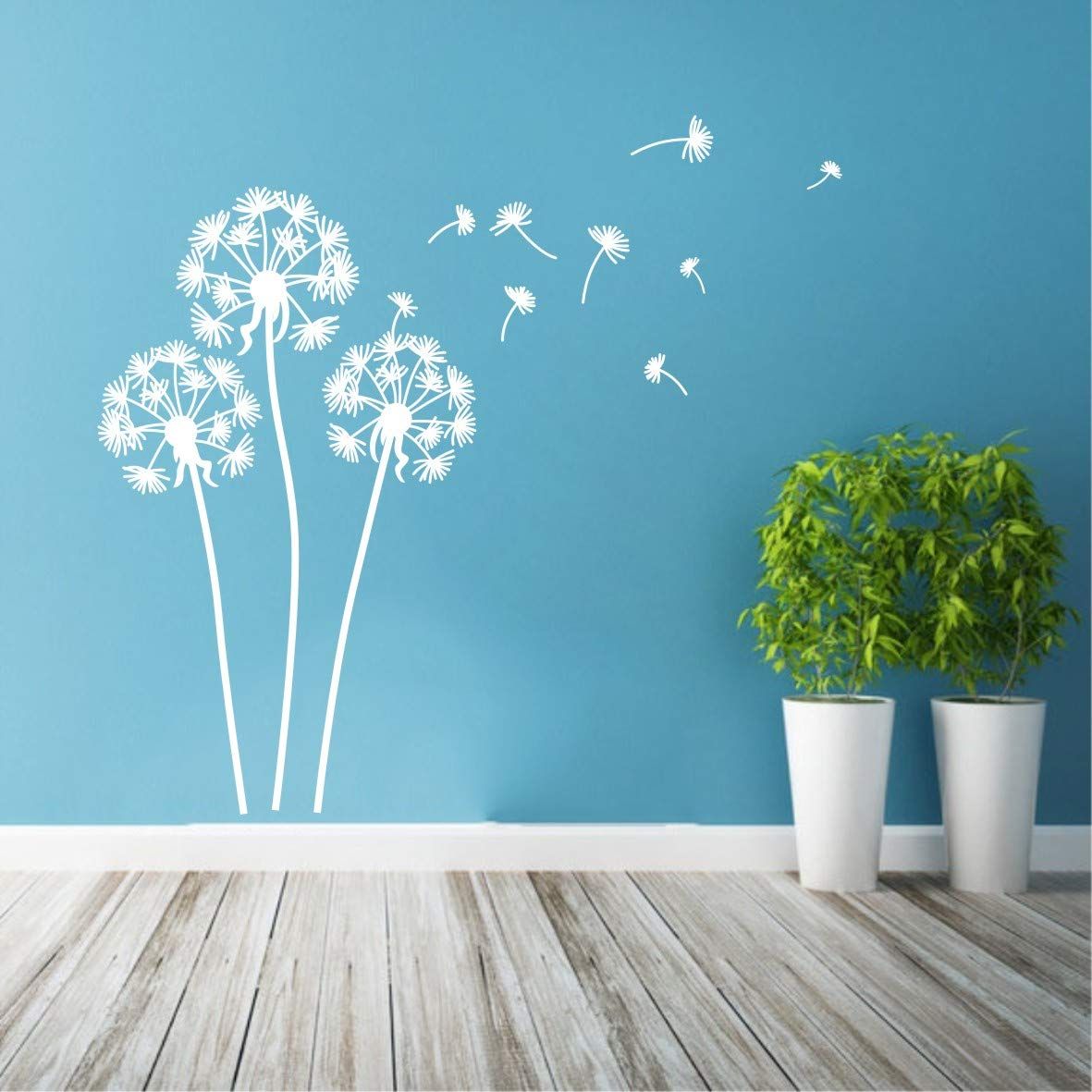 Wall Decal Flying Dandelion Plant Vinyl Wall Stickers Home Living Room Decor  Kids Nursery Room Removable For Flying Dandelion Wall Art (View 10 of 15)