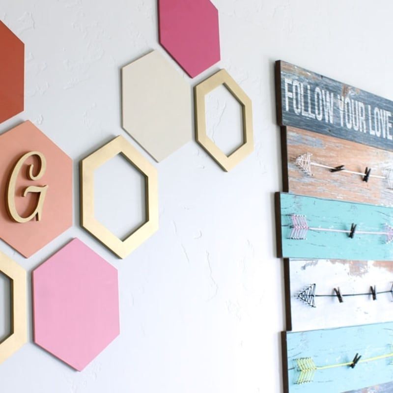 Wood Hexagon Wall Art – Wall Hexagons | Craftcuts With Regard To Hexagons Wall Art (View 4 of 15)