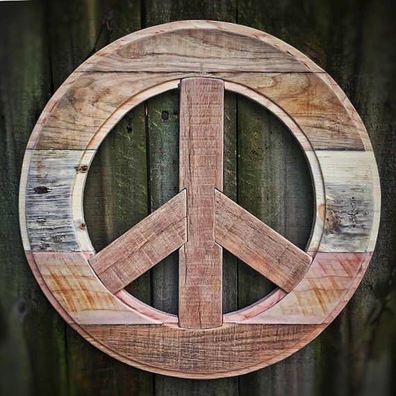 Wood Peace Sign 16 Pallet Wood Rustic Love Wall/ – Etsy | Wood Pallets, Wood  Pallet Projects, Wood Art Projects Intended For Peace Wood Wall Art (View 8 of 15)