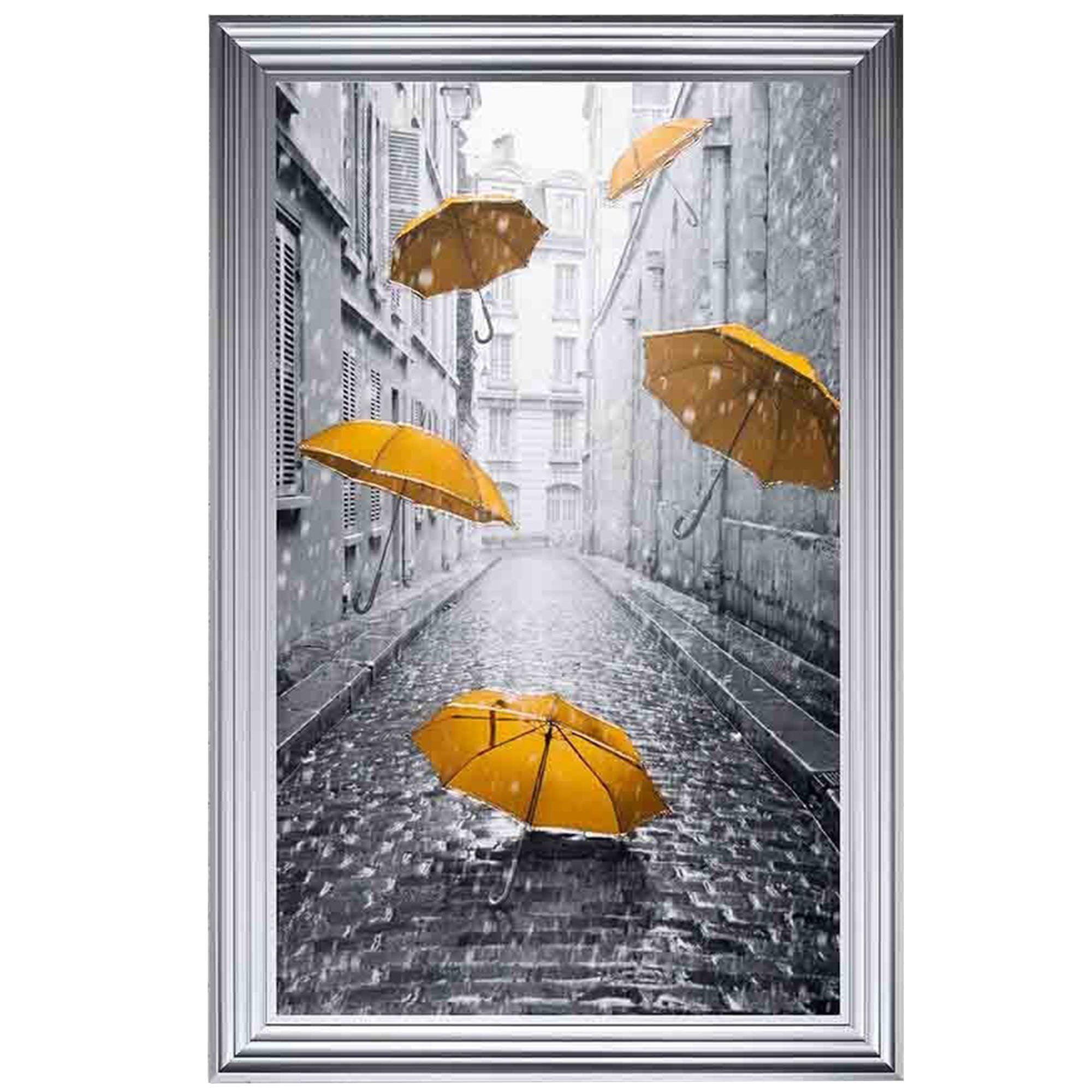 Yellow Umbrellas Wall Art – Fw Homestores In Liquid Wall Art (View 12 of 15)