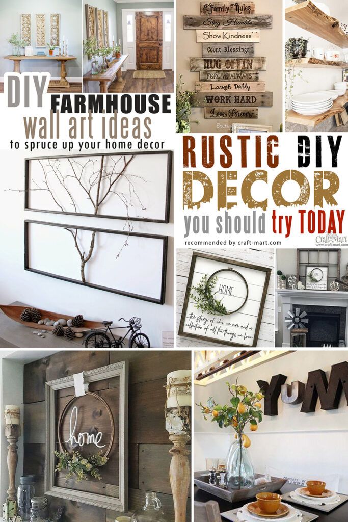 18 Rustic Wall Art & Decor Ideas That Will Transform Your Home – Craft Mart With Regard To Rustic Decorative Wall Art (View 11 of 15)