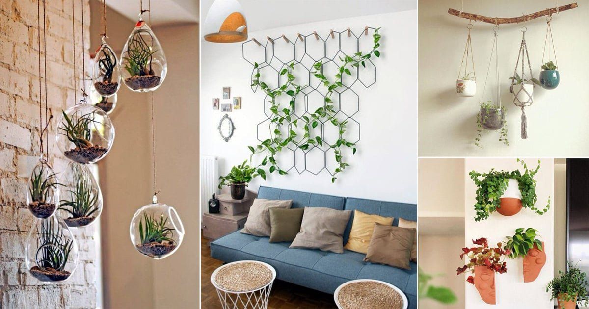 32 Wall Hanging Plant Decor Ideas | Balcony Garden Web Inside Wall Hanging Decorations (Photo 9 of 15)