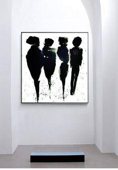 Abstract Black Silhouettes People Abstract Figures – Etsy | Black And White Wall  Art, Abstract, Black White Art In Abstract Silhouette Wall Sculptures (Photo 6 of 15)