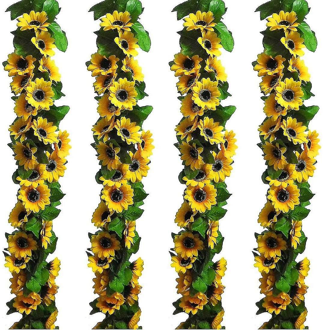 Artificial Sunflower Garland Silk Sunflower Vine Faux Flower Hanging |  Fruugo It Regarding Hanging Sunflower (View 9 of 15)
